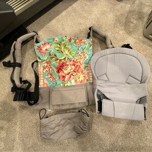 Tula Floral and Gray Kids Carrier